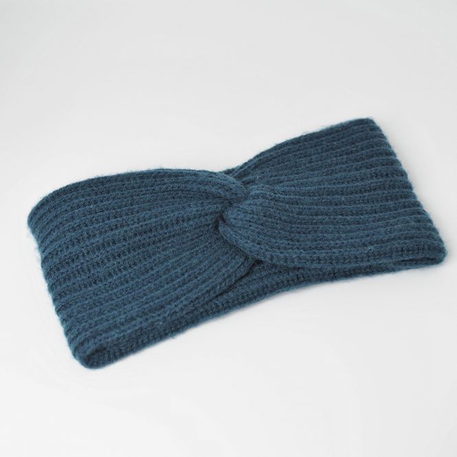 Hovedbilde Pannebånd  merinoull cashmere petrol